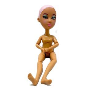 Snap Star Doll Without Clothing Pink Hair 9 Inch X 2.5 Inch 2018 Yulu Inc